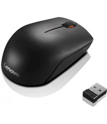 Lenovo 300 Compact Wireless Mouse - Black